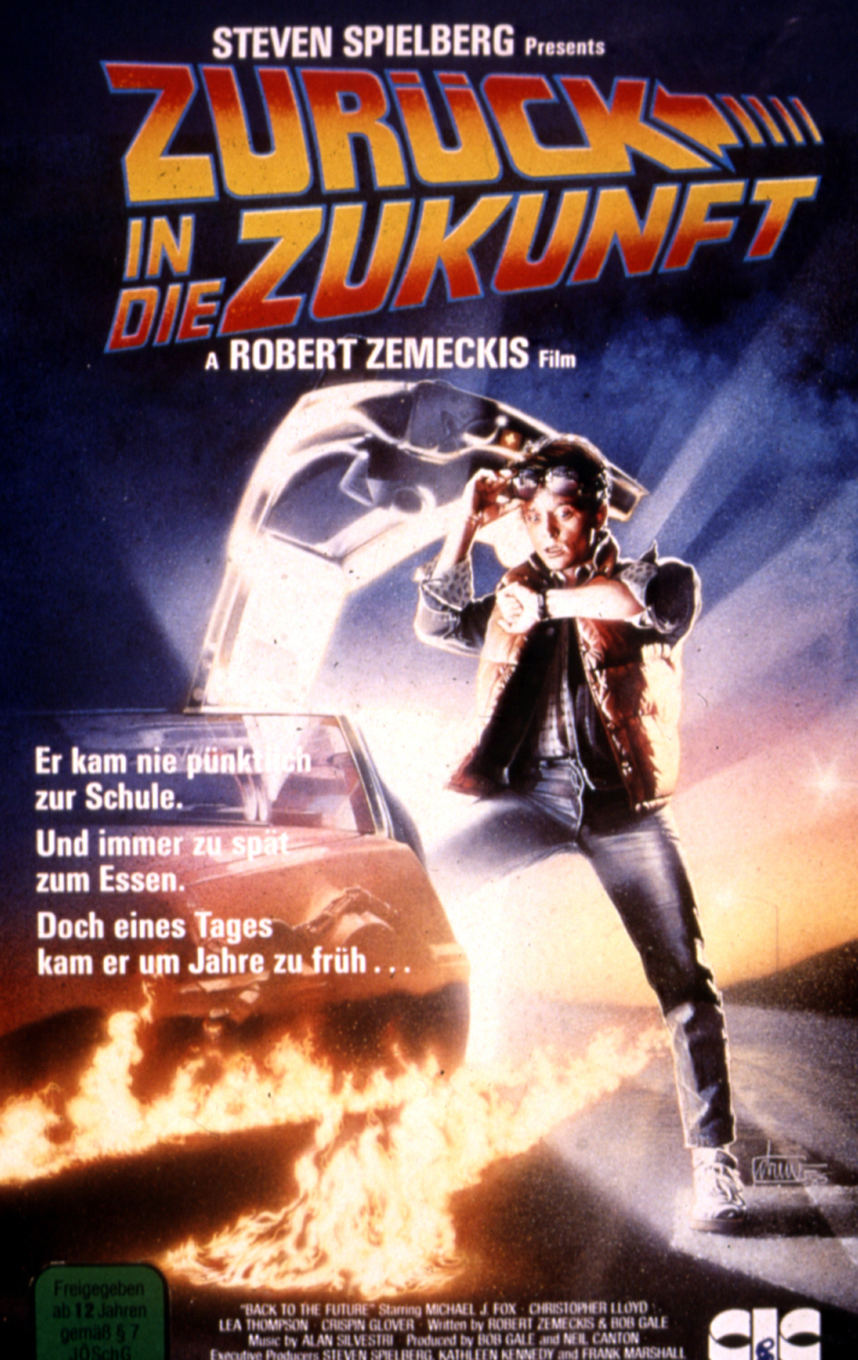Filmplakat des Titels „ZURÜCK IN DIE ZUKUNFT”