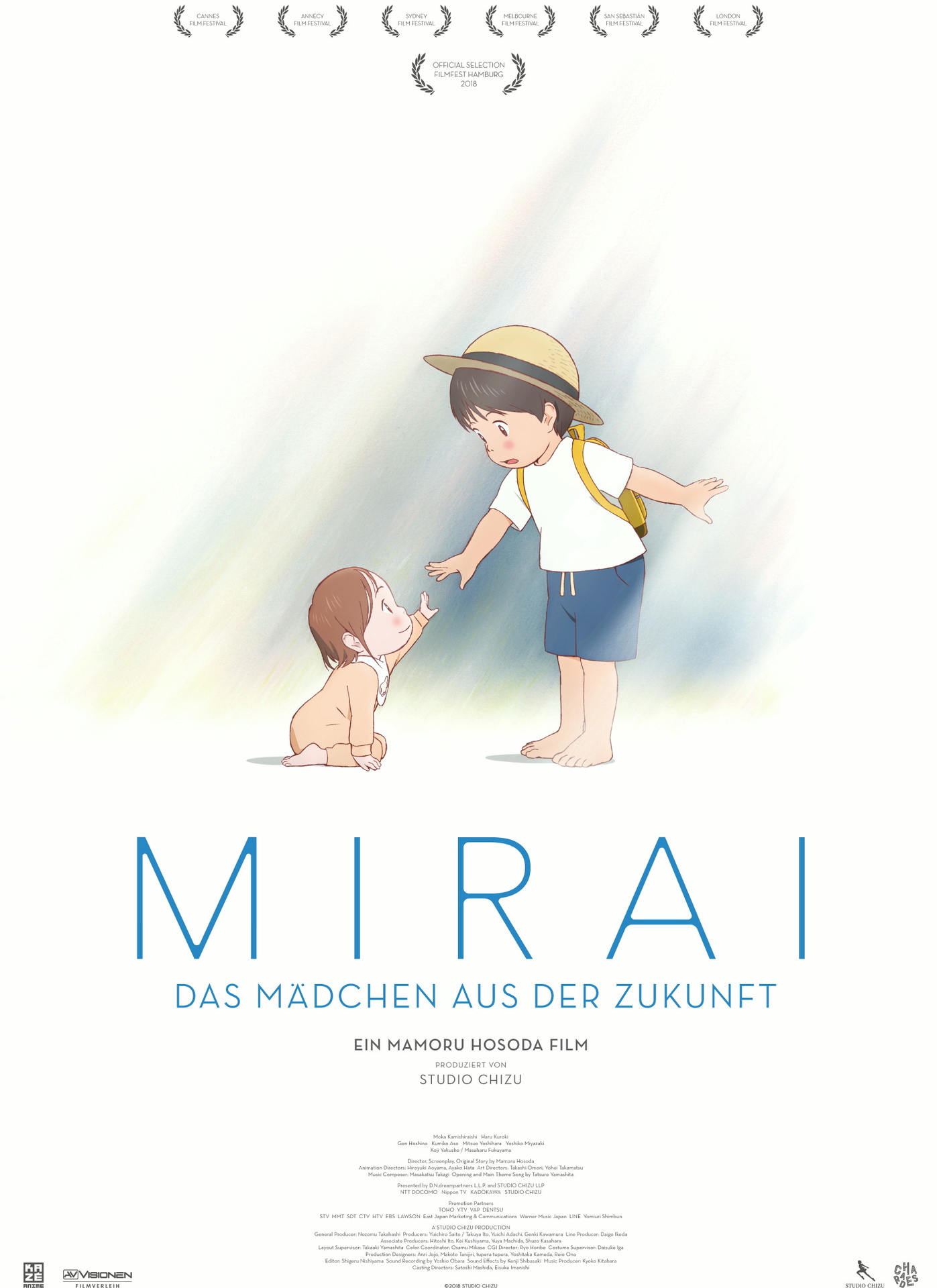 Filmplakat des Titels „MIRAI - DAS MÄDCHEN AUS DER ZUKUNFT (ANIME NIGHT)”