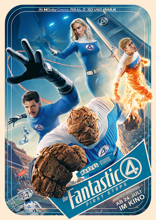Filmplakat des Titels „THE FANTASTIC FOUR: FIRST STEPS”