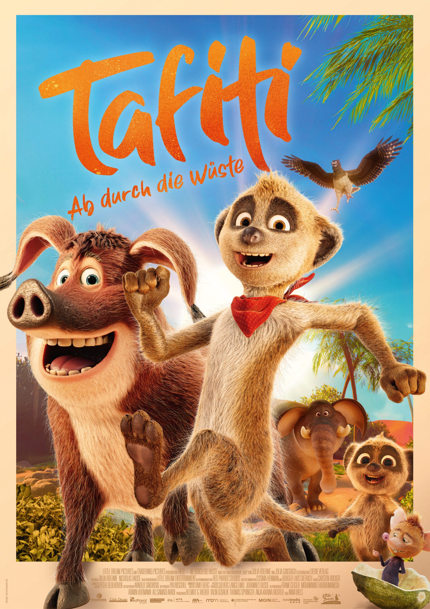 Filmplakat des Titels „TAFITI - AB DURCH DIE WÜSTE”