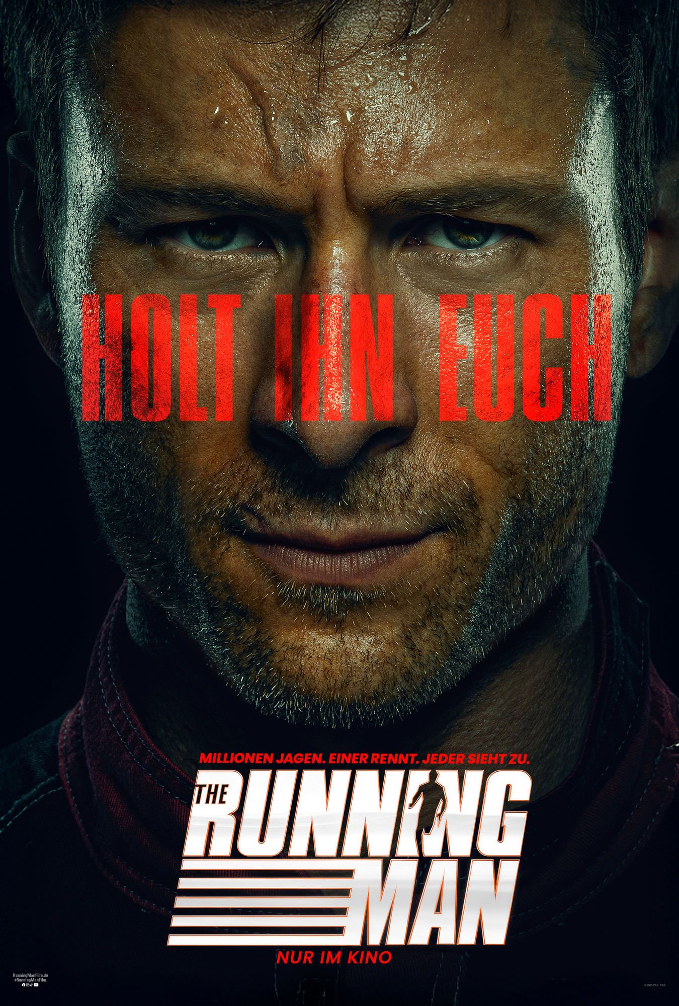 Filmplakat des Titels „THE RUNNING MAN”