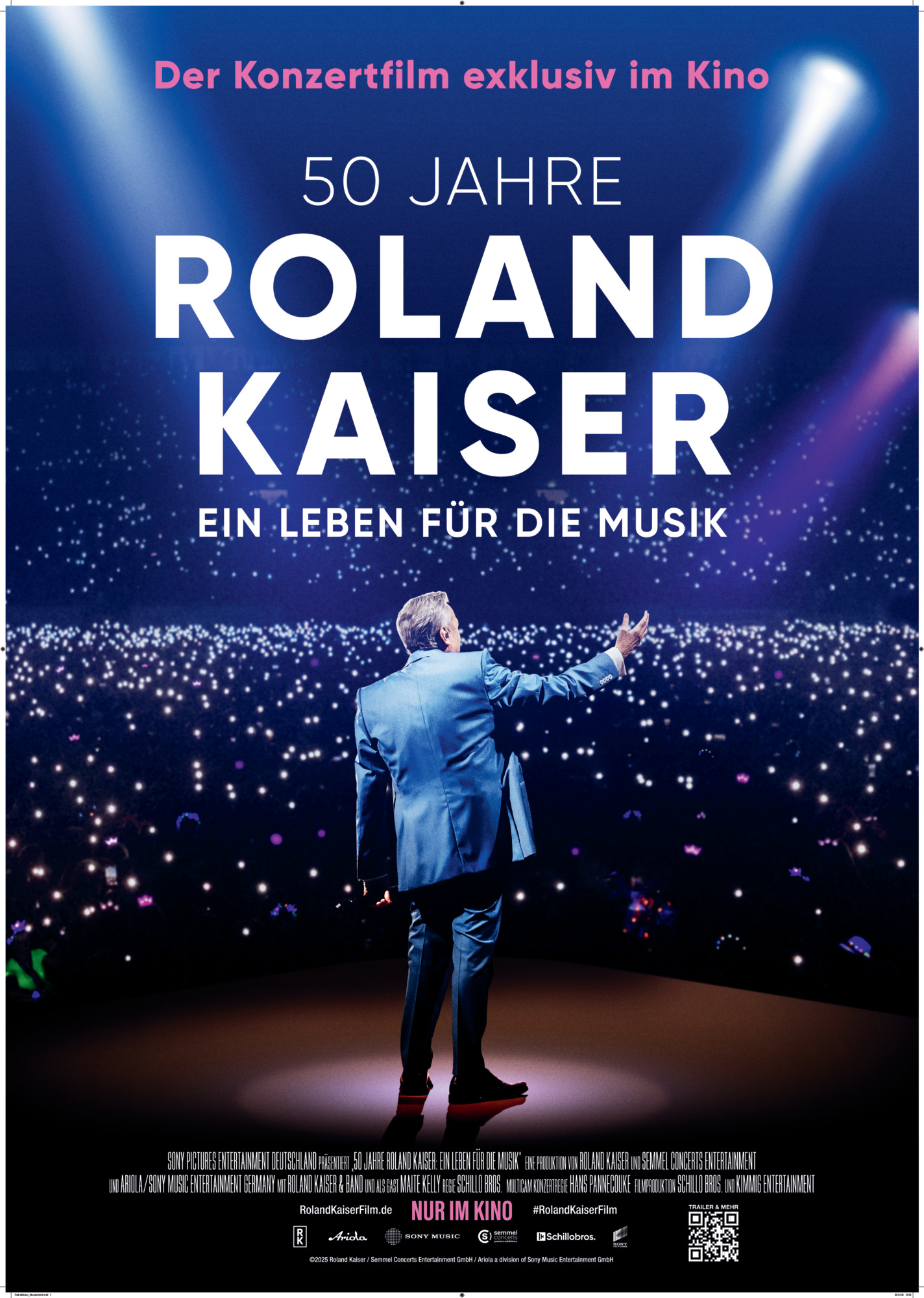 Filmplakat des Titels „50 JAHRE ROLAND KAISER - EIN LEBEN FÜR DIE MUSIK”