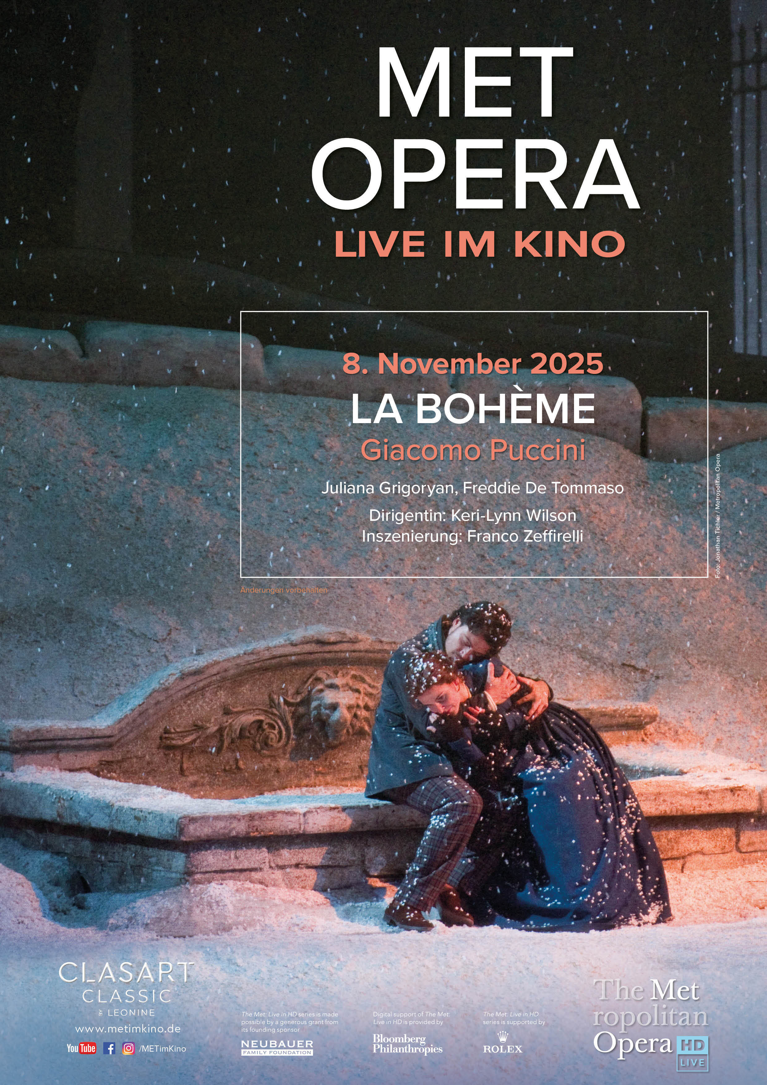 Filmplakat des Titels „LA BOHÉME - PUCCINI (MET 2025/26)”