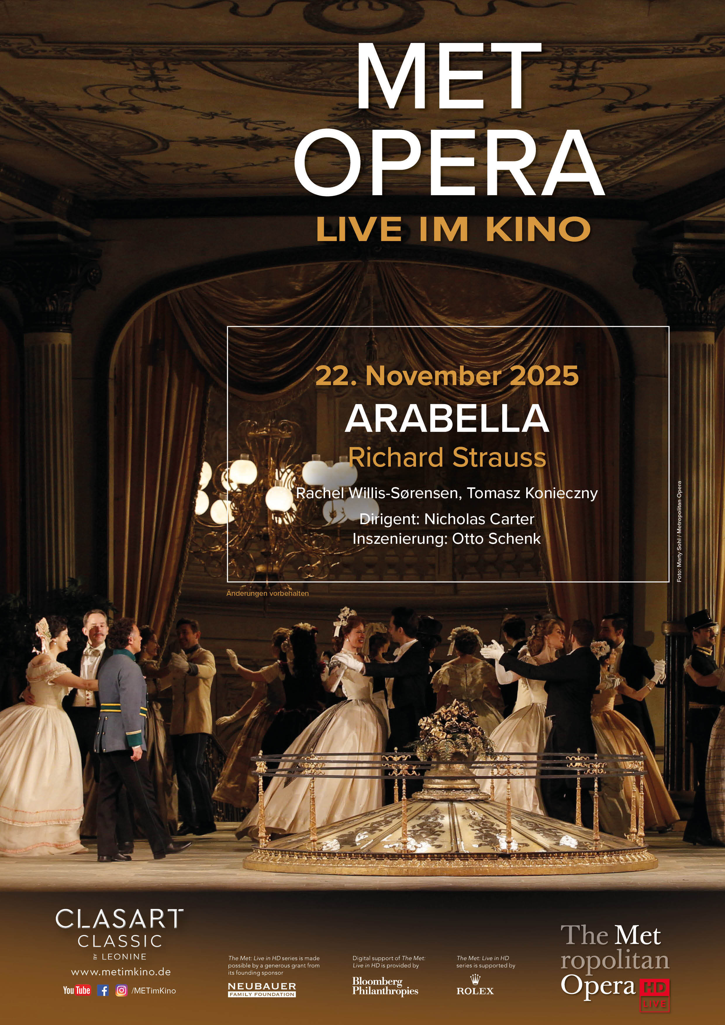 Filmplakat des Titels „ARABELLA - STRAUSS (MET 2025/26)”