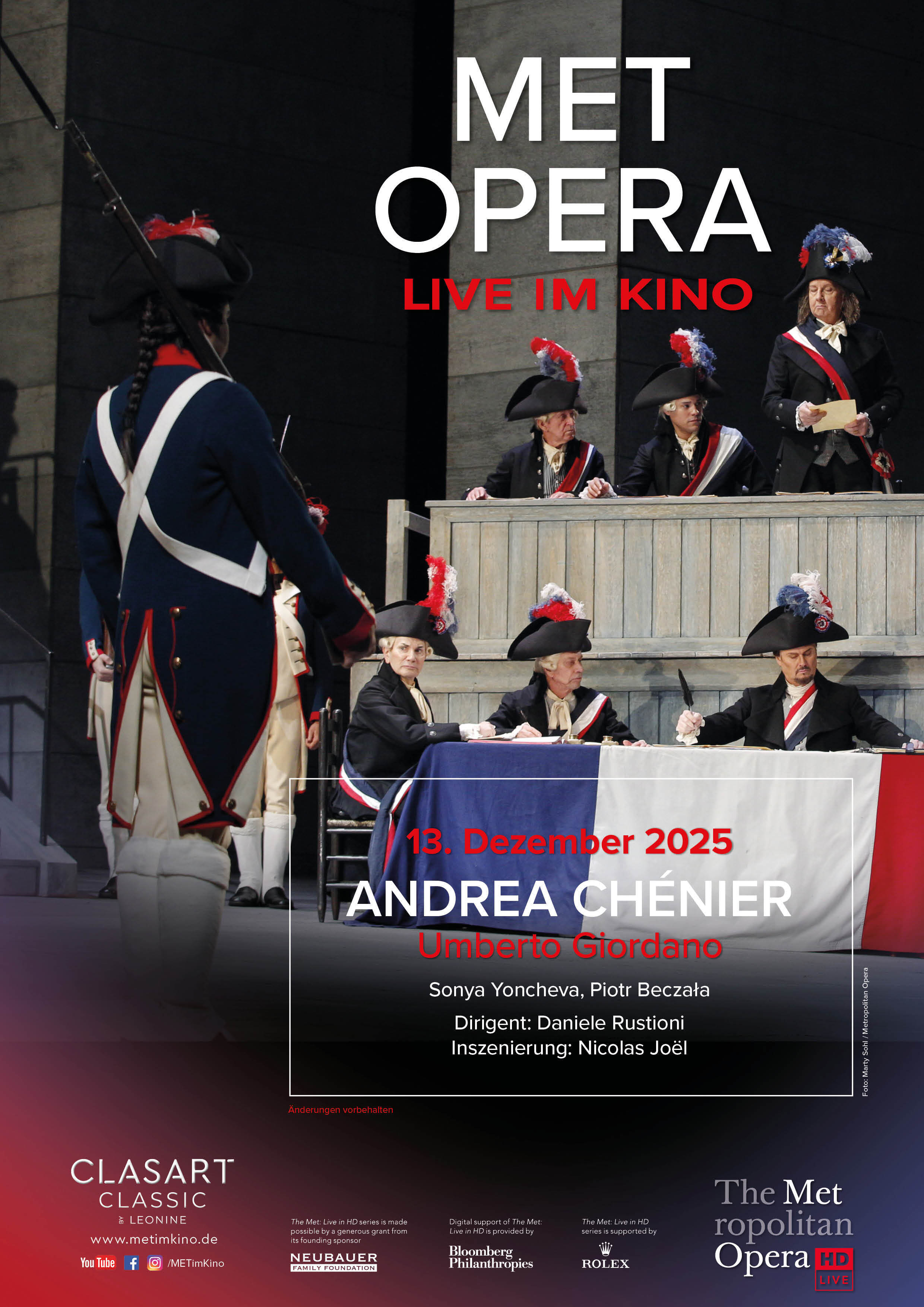 Filmplakat des Titels „ANDREA CHÉNIER - GIORDANO (MET 2025/26)”