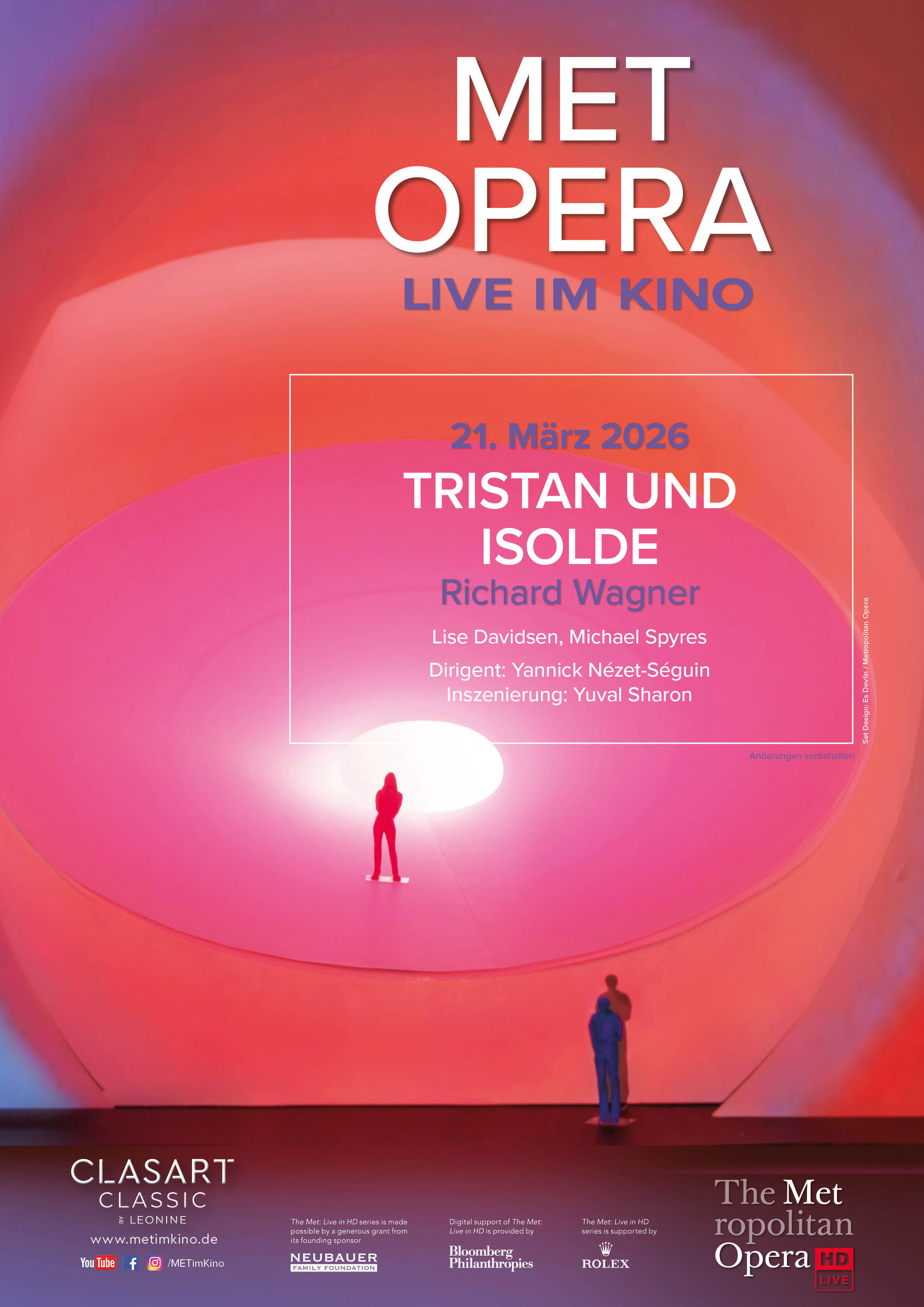 Filmplakat des Titels „TRISTAN UND ISOLDE - WAGNER (MET 2025/26)”