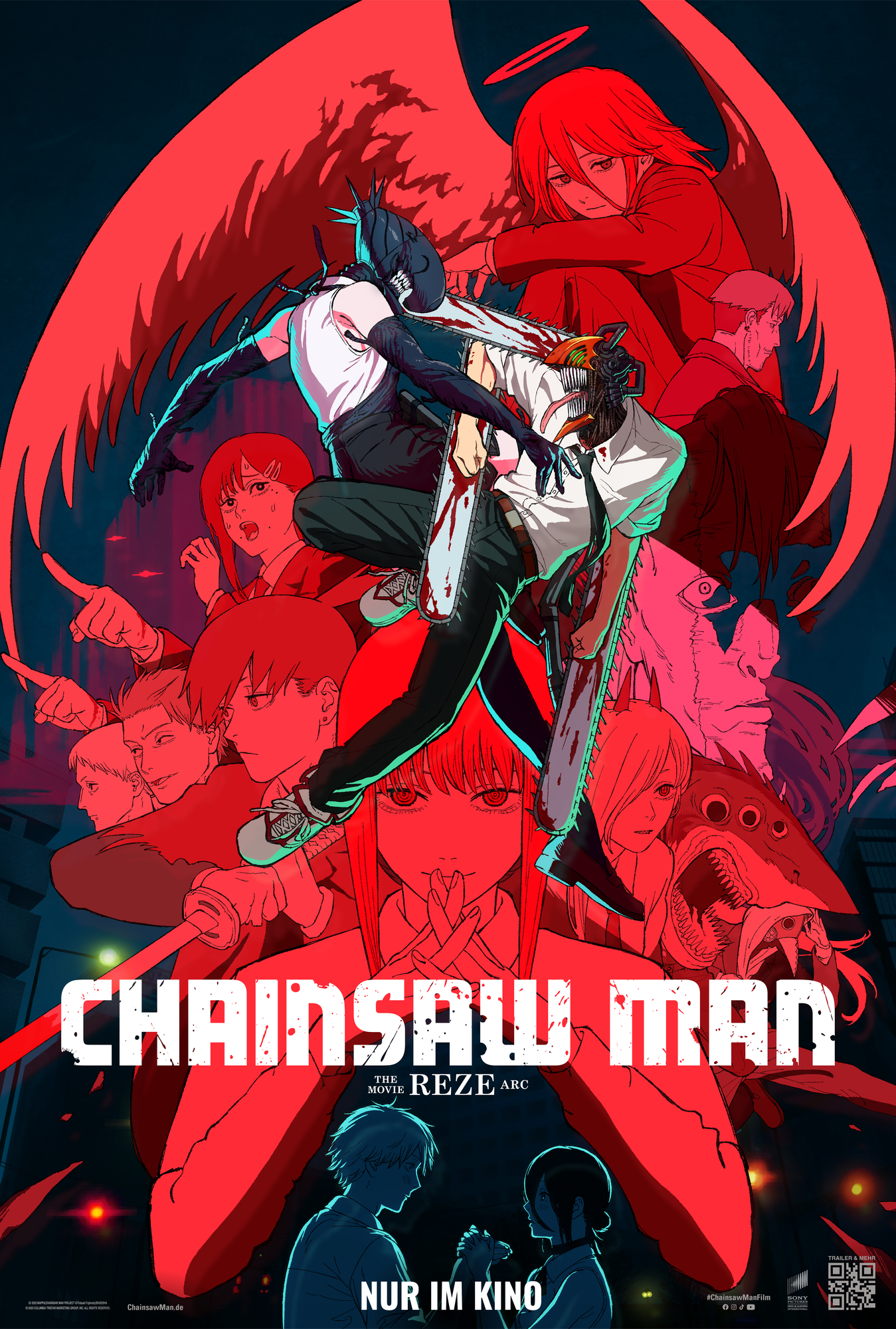 Filmplakat des Titels „CHAINSAW MAN - THE MOVIE: REZE ARC”