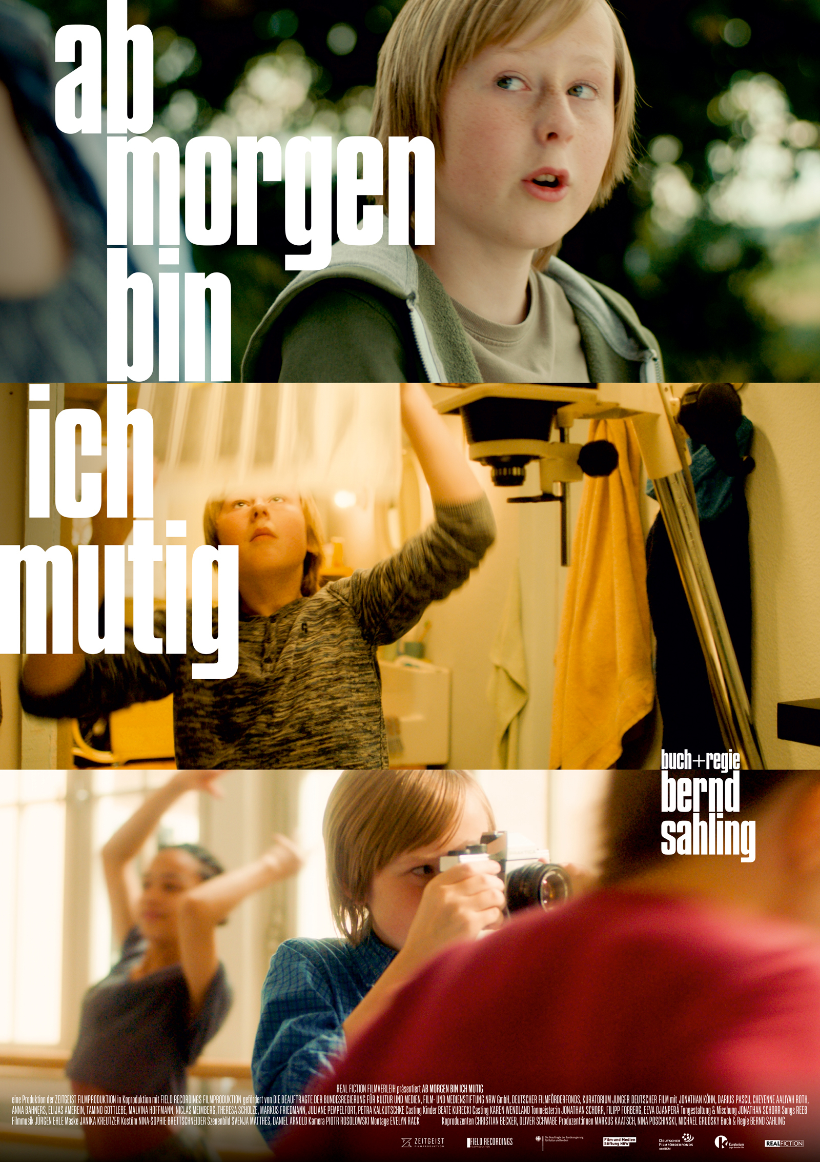 Filmplakat des Titels „AB MORGEN BIN ICH MUTIG”