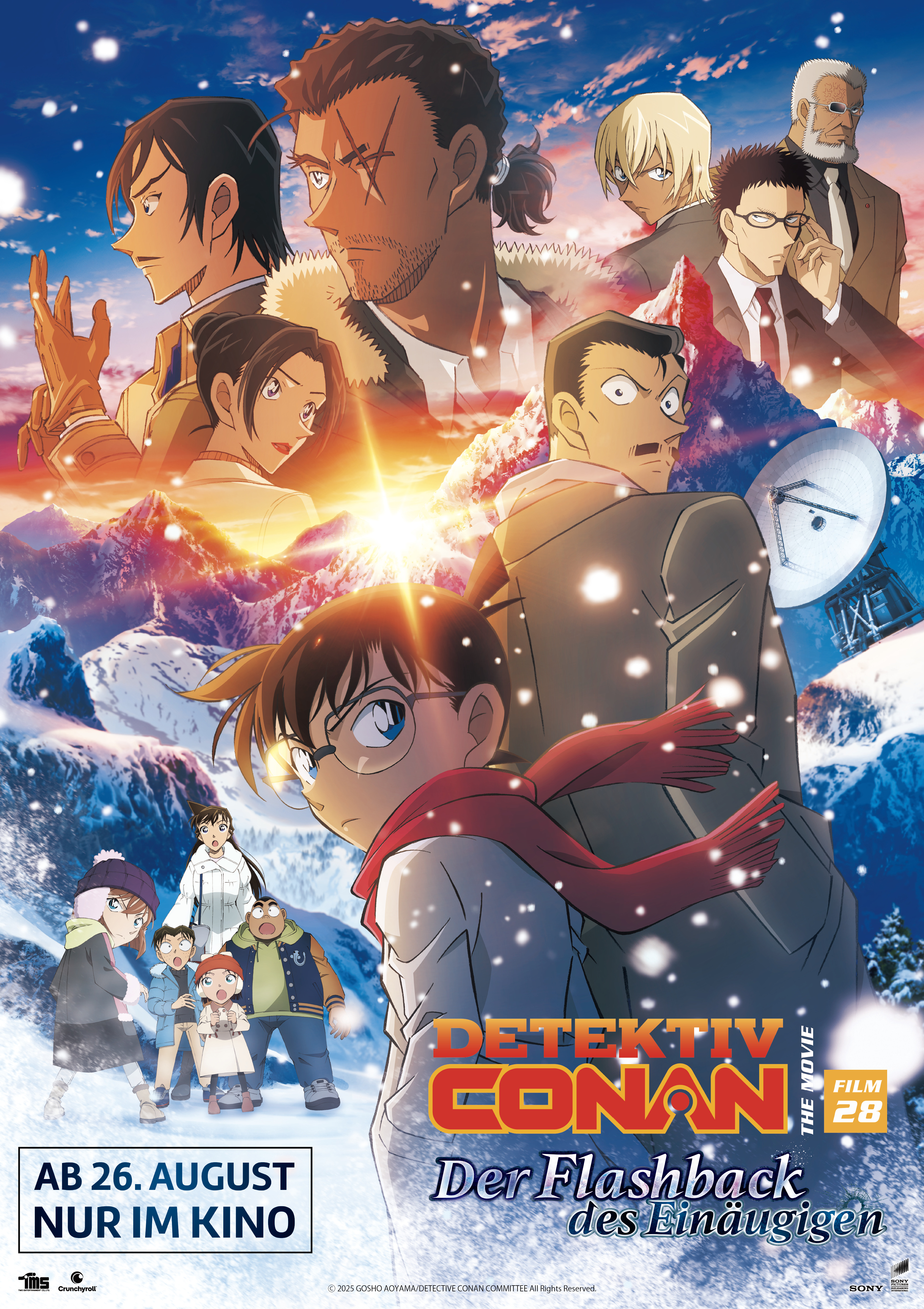 Filmplakat des Titels „DETEKTIV CONAN FILM 28: DER FLASHBACK DES EINÄUGIGEN”