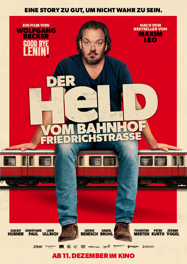 Filmplakat des Titels „DER HELD VOM BAHNHOF FRIEDRICHSTRAßE”