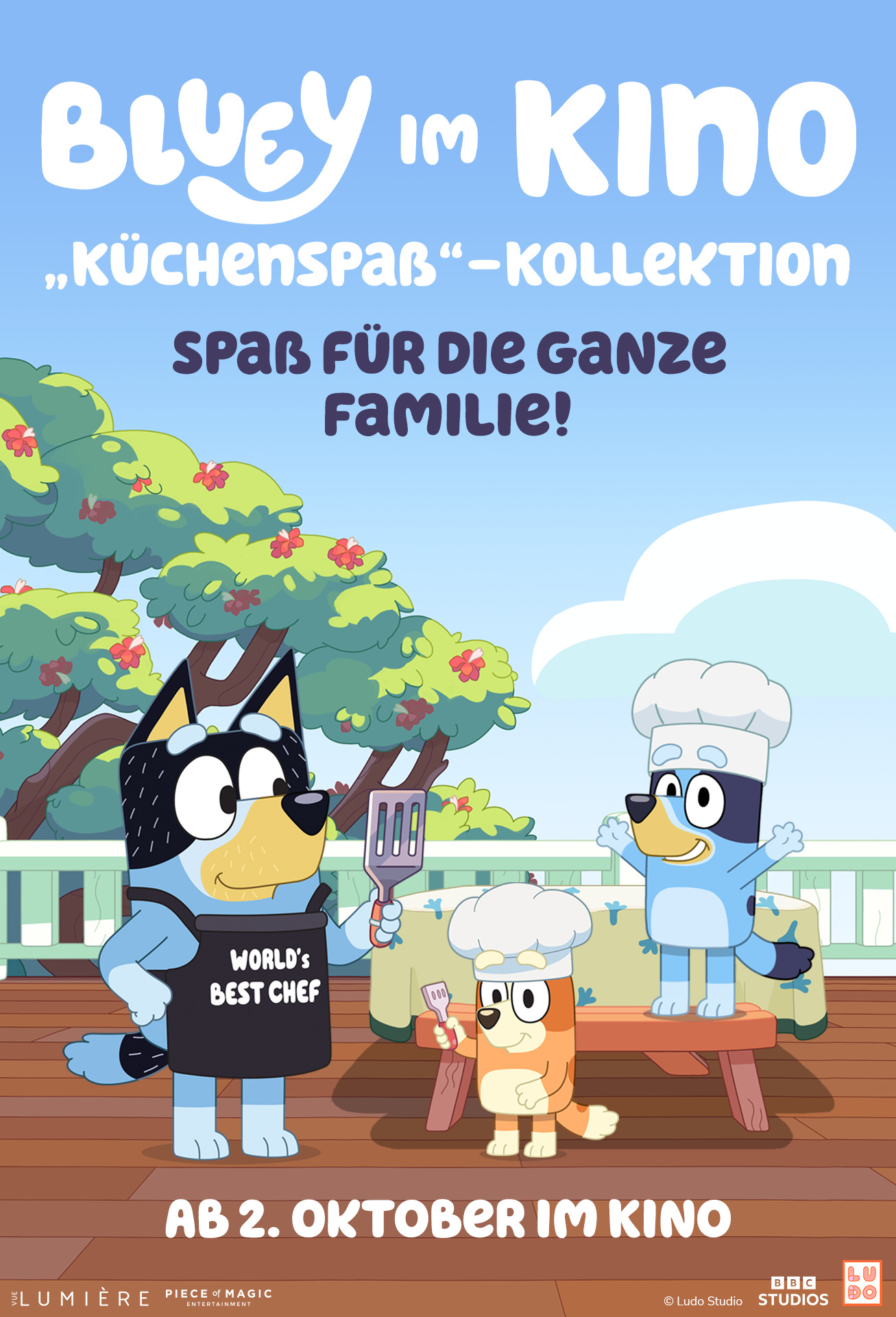 Filmplakat des Titels „BLUEY IM KINO: KÜCHENSPAß-KOLLEKTION”