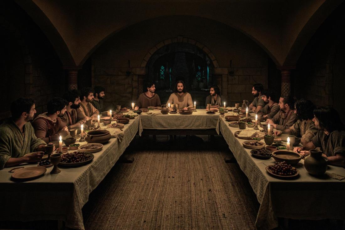 Szene aus dem Film „THE CHOSEN - DAS LETZTE ABENDMAHL”