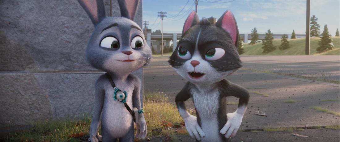 Szene aus dem Film „DER SCHLAUE HASE MOMO - DIE GROßE VERFOLGUNG”